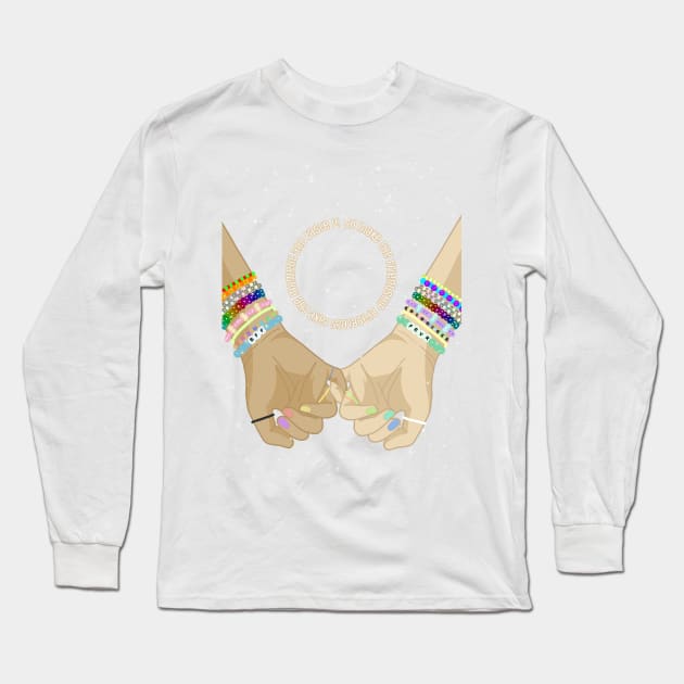 FRIENDSHIP BRACELETS SPARKLY Long Sleeve T-Shirt by ulricartistic